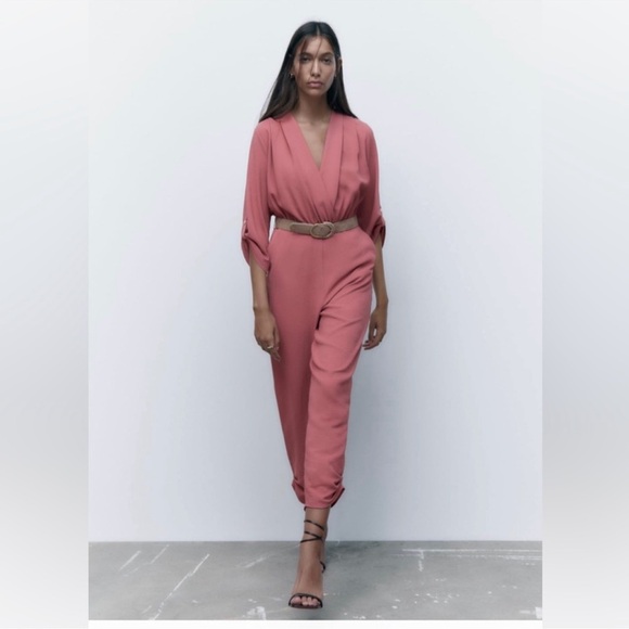 Zara Pants - NWT Zara Crossover Wrap Jumpsuit